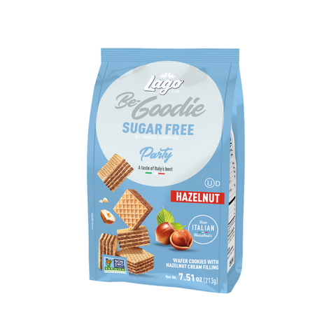 Gastone Lago Sugar Free Hazelnut Party Wafers, 7.5 oz [Pack of 10]