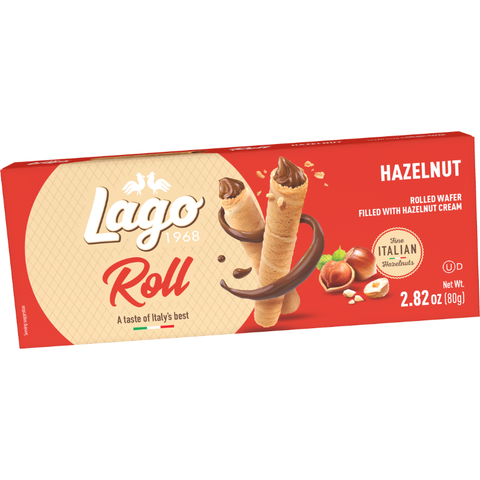 Gastone Lago Hazelnut Roll Break, 2.82 oz [Pack of 12]