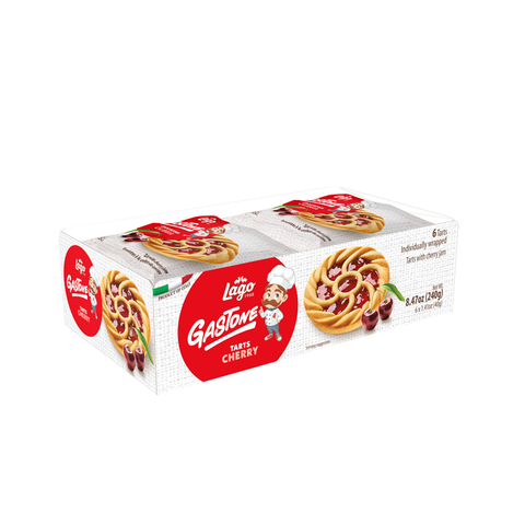 Gastone Lago Cherry Crostatine, 8.47 oz [Pack of 8]
