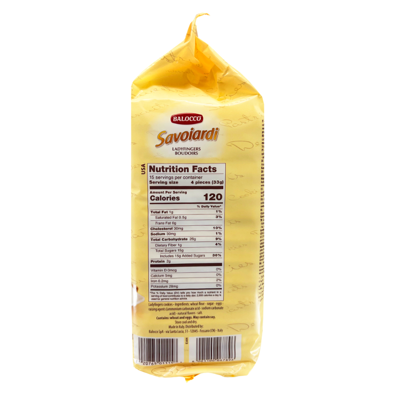 Balocco Savoiardi Ladyfingers, 17.6 oz (500g) [Pack of 10]