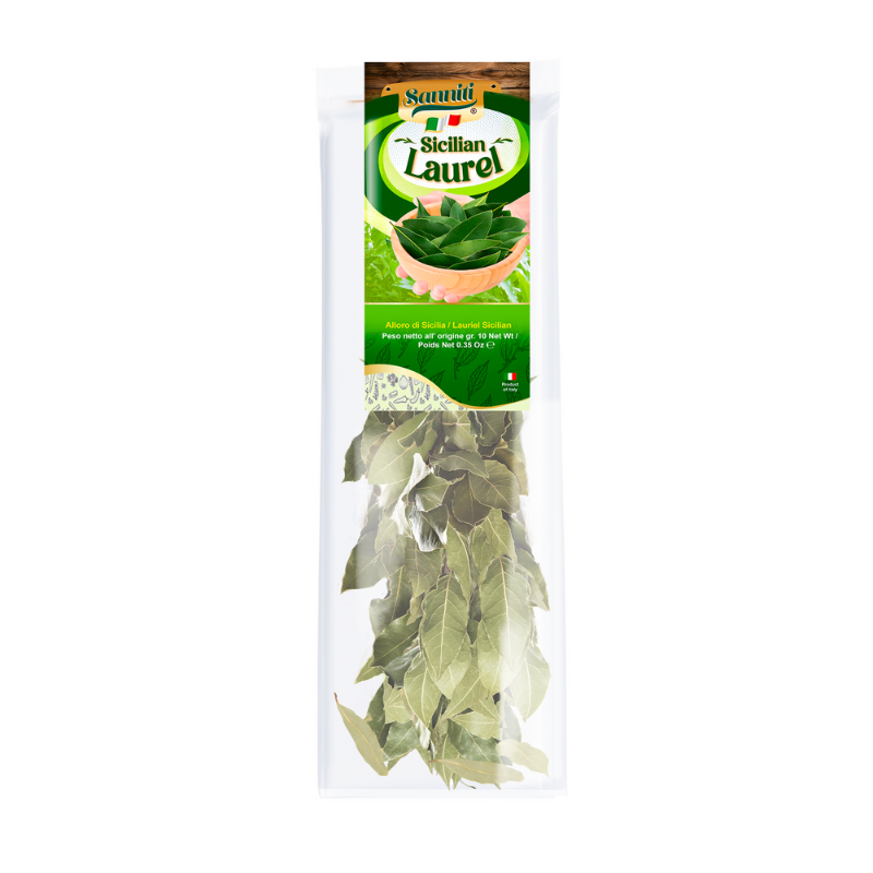 Sanniti Sicilian Laurel Leaves, 0.35 oz | 10g [Pack of 12]