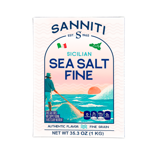 Sanniti Sicilian Fine Sea Salt, 2.2 Lbs [Pack of 12]