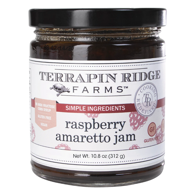 Terrapin Ridge Farms Raspberry Amaretto Jam, 10.5 oz (312g) [Pack of 6]