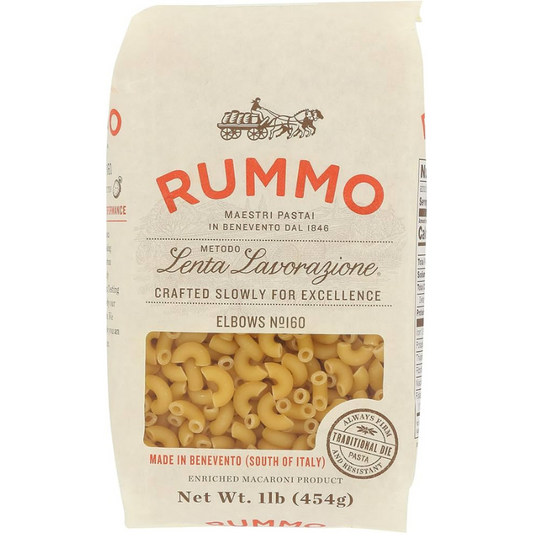 Rummo Elbows No. 160 Italian Pasta, 1 Lb [Pack of 12]