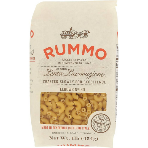 Rummo Elbows No. 160 Italian Pasta, 1 Lb [Pack of 12]