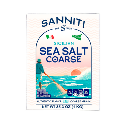 Sanniti Sicilian Coarse Sea Salt, 2.2 Lbs [Pack of 12]