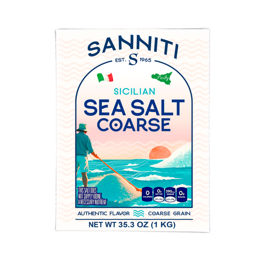Sanniti Sicilian Coarse Sea Salt, 2.2 Lbs [Pack of 12]
