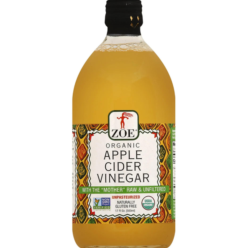 Zoe Organic Apple Cider Vinegar, 16.9 oz [Pack of 6]
