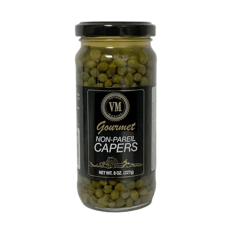 Voyage Marche Gourmet Non-Pareil Capers, 8 oz [Pack of 12]