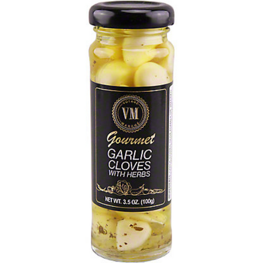 Voyage Marche Gourmet Garlic Cloves with Herbs, 3.5 oz [Pack of 12]