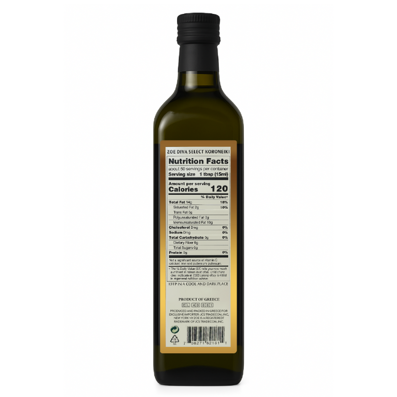 Zoe Greek Extra Virgin Olive Oil, 750 mL [Pack of 6]
