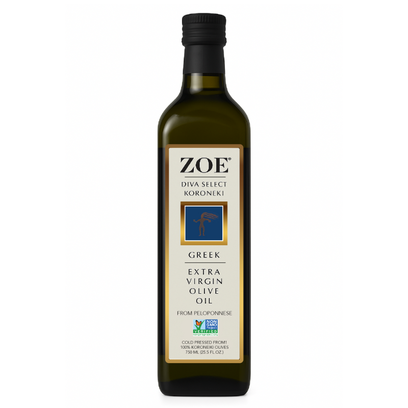 Zoe Greek Extra Virgin Olive Oil, 750 mL [Pack of 6]