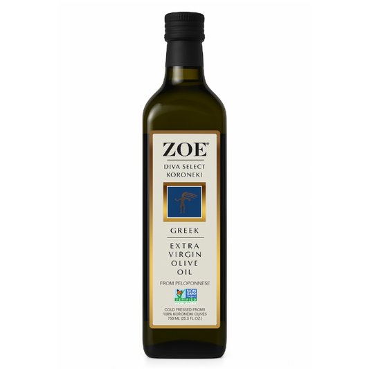 Zoe Greek Extra Virgin Olive Oil, 750 mL [Pack of 6]