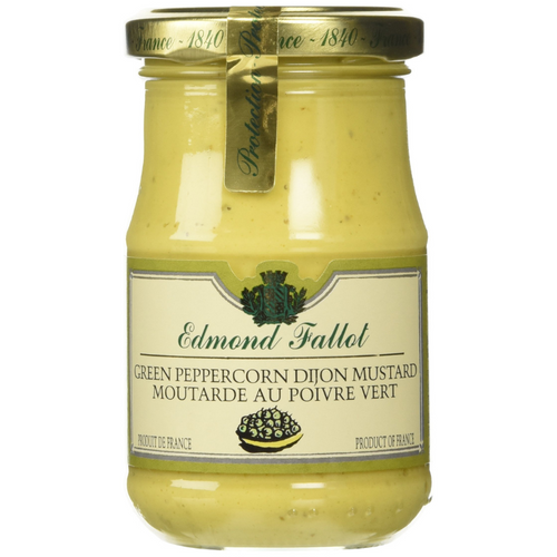 Edmond Fallot Dijon Green Peppercorn Mustard, 7.4 oz (210g) [Pack of 24]