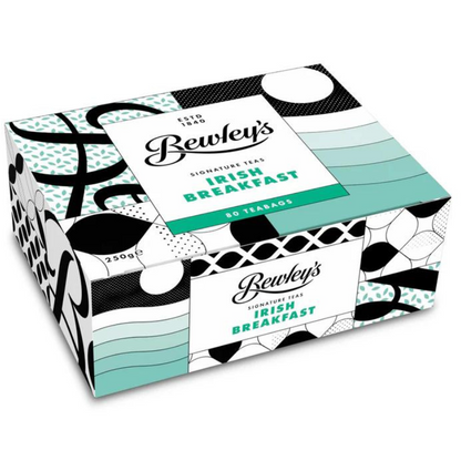 Bewley's Irish Breakfast 80 Tea Bags, (250g) 8.8 oz [Pack of 6]