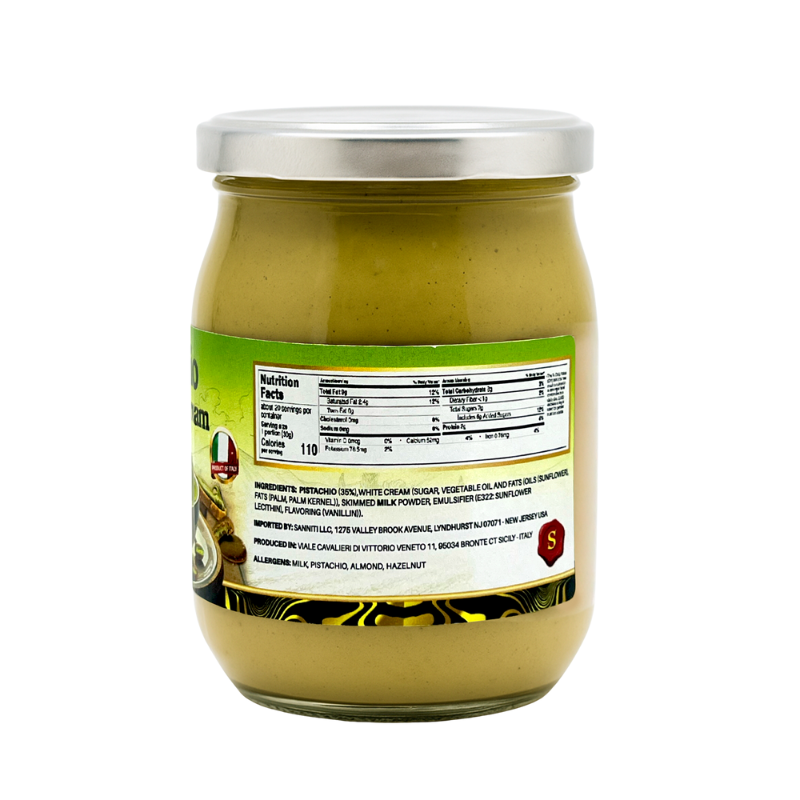Sanniti Pistachio Cream, 21.1 oz [Pack of 6]