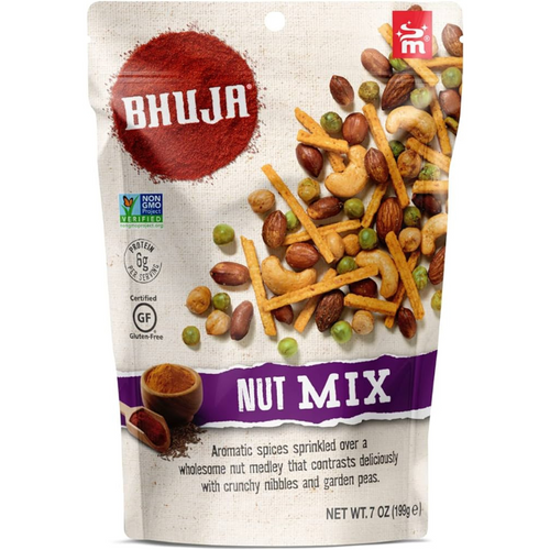 Bhuja Nut Mix Gluten Free 7 oz (199g) [Pack of 6]