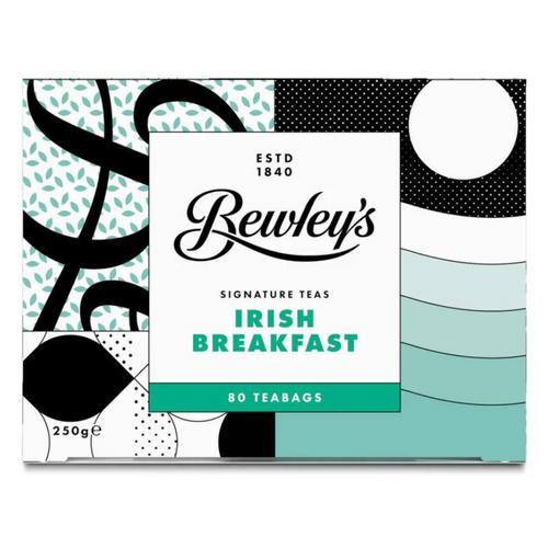 Bewley's Irish Breakfast 80 Tea Bags, (250g) 8.8 oz [Pack of 6]