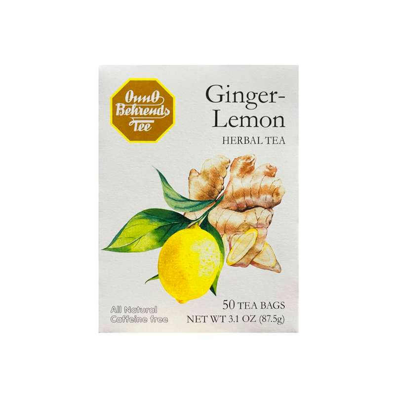 Onno Behrends Tee Ginger-Lemon Tea, 3.01 oz [Pack of 10]