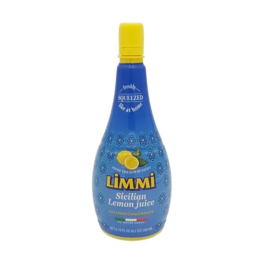Limmi Sicilian Lemon Juice, 6.7 oz [Pack of 12]