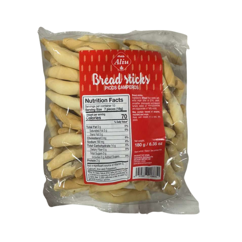Mas Aliu Picos Breadsticks, 6.35 oz [Pack of 15]