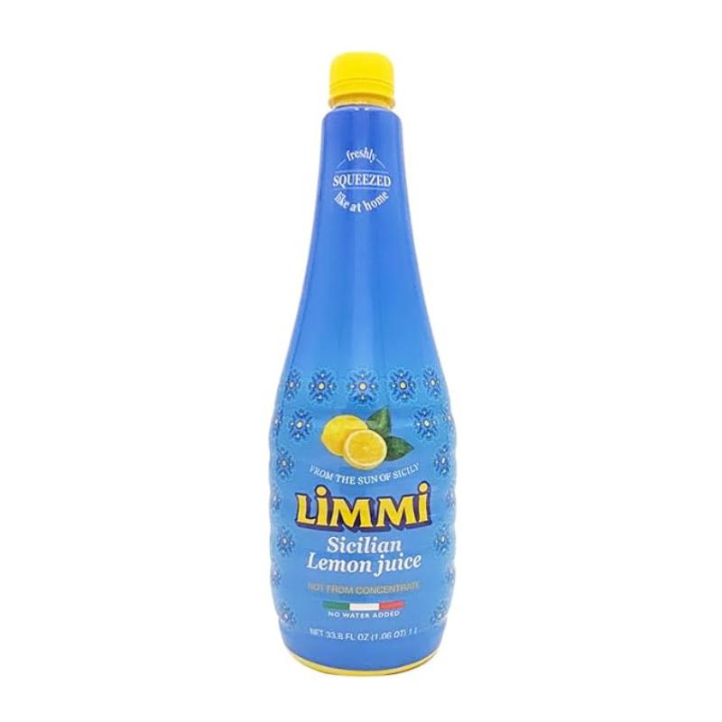 Limmi Sicilian Lemon Juice, 1 liter [Pack of 6]