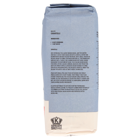 Molino Pasini Italian Durum Wheat Fine Semolina Flour, 2.2 Lb [Pack of 10]