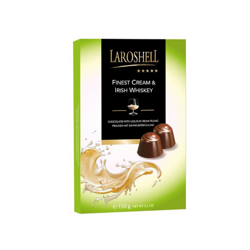 Laroshell Finest Cream & Irish Whiskey Chocolates, 5.3 oz [Pack of 14]