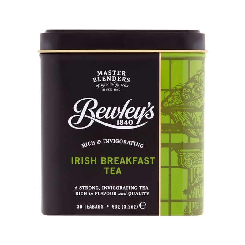 Bewley’s Irish Breakfast Tea Tin (30 bags) 3.2 oz [Pack of 6]