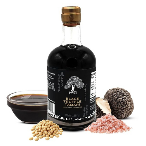 Haku Black Truffle Tamari Naturally Brewed Aged 2 Years, 12.68 Oz (375 ml) [Pack of 6]