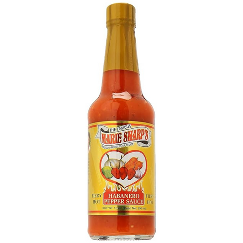 Marie Sharp's Fiery Hot Habanero Pepper Sauce, 10 oz [Pack of 12]