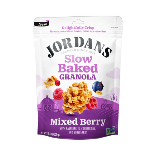 Jordans Slow Baked Granola Mixed Berry, 11.4 oz [Pack of 3]