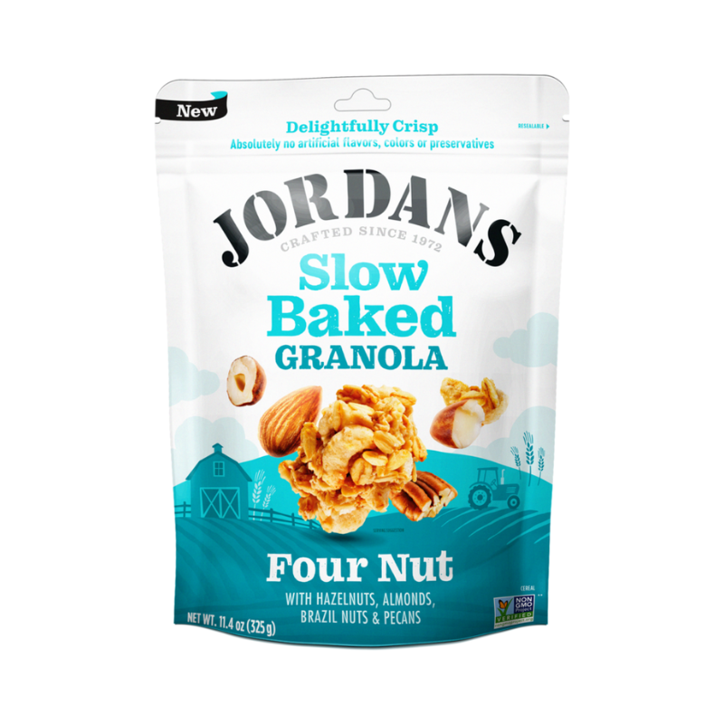 Jordans Slow Baked Granola Four Nut, 11.04 oz [Pack of 3]