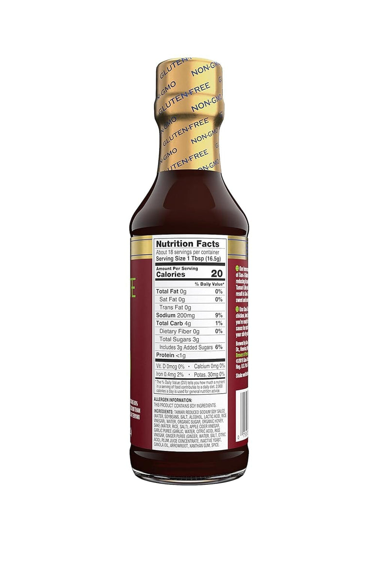 [Best Before: 08/25/24] San-J 50% Less Sodium Teriyaki Sauce, 10 oz Sauces & Condiments San-J 