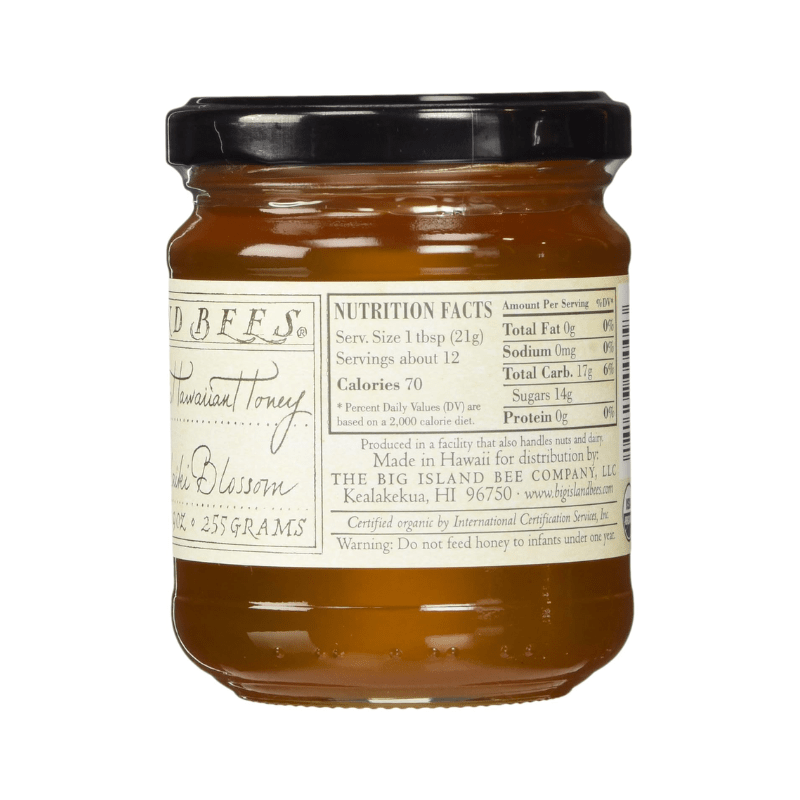 Big Island Bee Organic Ohia Lehua Wilelaiki Blossom Hawaiian Honey, 9 oz Pantry Big Island Bees 