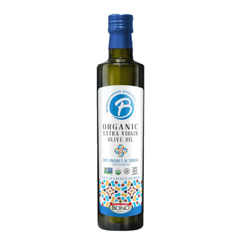 Bono Mediterranean Selection B Organic Extra Virgin Olive Oil, 16.9 oz [Pack of 6]