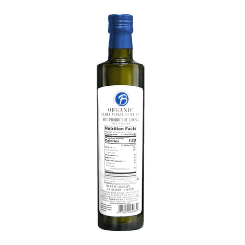 Bono Mediterranean Selection B Organic Extra Virgin Olive Oil, 16.9 oz [Pack of 6]