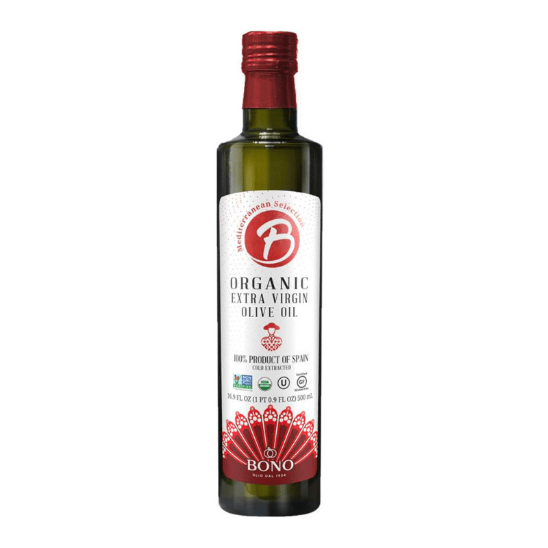 Bono Mediterranean Selection B Organic Extra Virgin Olive Oil, 16.9 oz [Pack of 6]