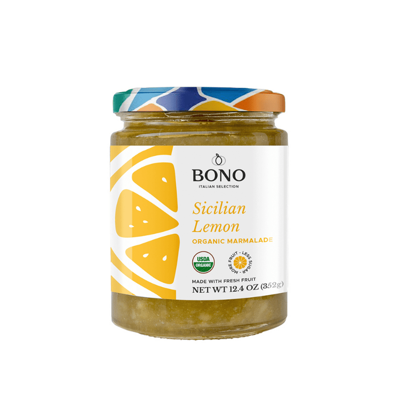 Bono Organic Sicilian Lemon Marmalade, 12.4 oz [Pack of 6]