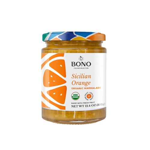 Bono Organic Sicilian Orange Marmalade, 12.4 oz [Pack of 6]