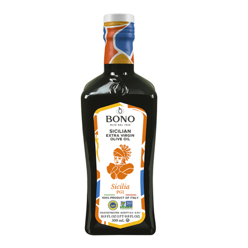 Bono Sicilia PGI Sicilian Extra Virgin Olive Oil, 16.9 oz [Pack of 6]