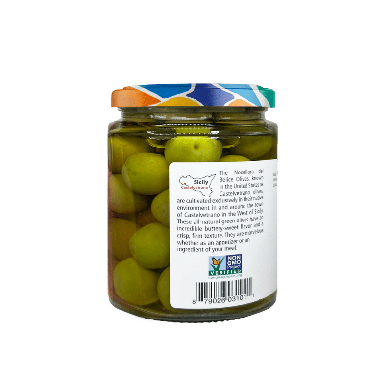 Bono Sicilian Castelvetrano Whole Olives, 6.4 oz [ Pack of 6]
