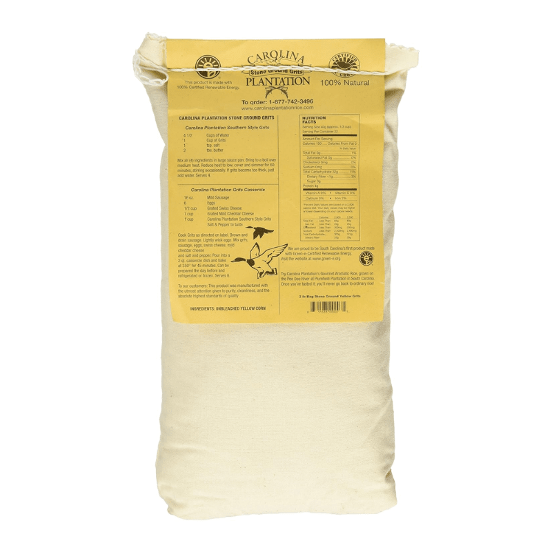 Carolina Plantation Stone Yellow Grits, 2 Lbs Pasta & Dry Goods Carolina 
