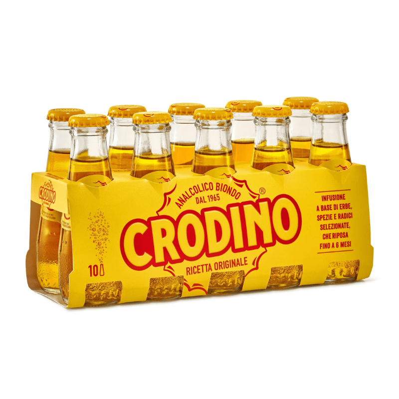 Crodino Analcolico Non-Alcoholic Bitter Aperitif, 10 x 100mL [Pack of 6]