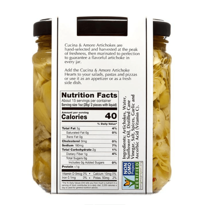 Cucina & Amore Quartered Artichoke Hearts in Brine, 14.5 oz Fruits & Veggies Cucina & Amore 