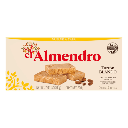 El Almendro Soft Almond Turron, 7.05 oz Sweets & Snacks El Almendro 