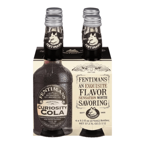 Fentimans Curiosity Cola, 9.3 oz, 4 Pack [Pack of 6]