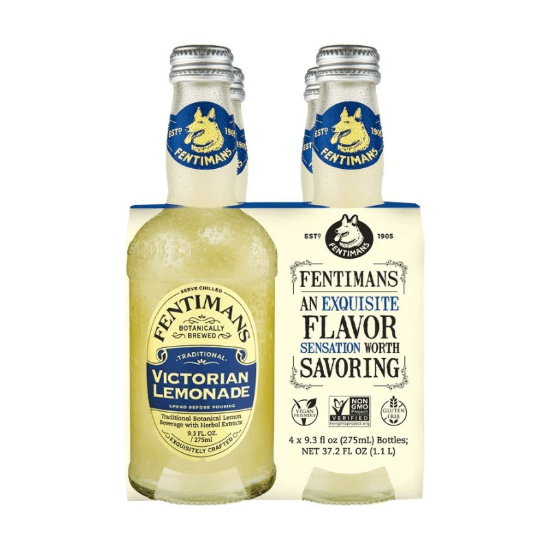 Fentimans Victorian Lemonade,9.3 oz, 4 Pack [Pack of 6]