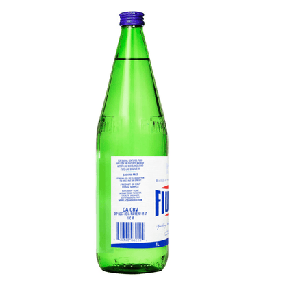 Fiuggi Sparkling Natural Spring Water, 1 Liter [Pack of 6]