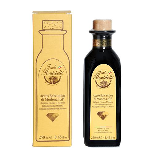 Fondo Montebello Balsamic Vinegar of Modena IGP High Density, 8.45 oz [Pack of 6]